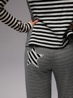Double-Face Striped Knit 3-Piece Set