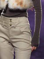 Double-Waist Stretch Skinny Jeans