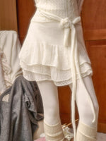 Mohair Wool Open-Knit Vest Set