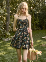 French Lace Bow Little Black Dress