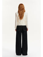Contrast Trim Knit Twin Set