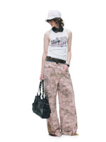 Tie-Dye Distressed Sweatpants