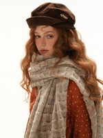 Snow Dot Zip Hooded Cardigan