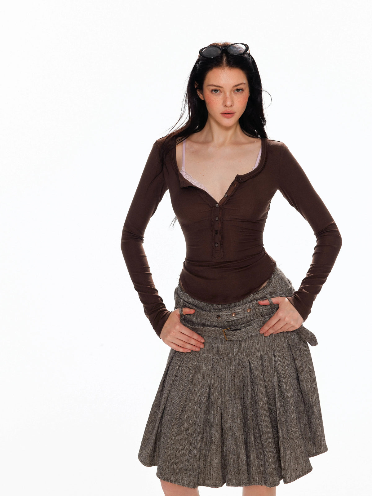 Lace Innerwear Layered Mesh Top Set