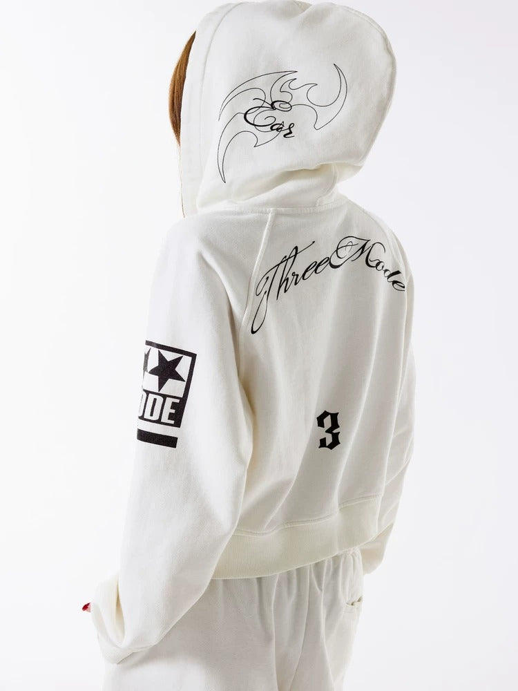 Letter Hooded Sweatshirt