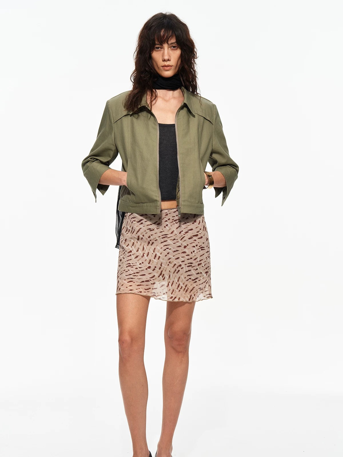 Leopard A-Line Skirt