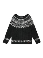 Fair Isle Cable Knit Sweater