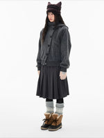 Hooded Button Jacket