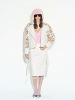 Patchwork Faux Fur Coat