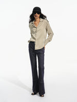 Raw Denim Flare Jeans