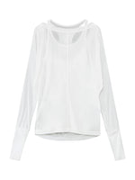Lyocell Two-Piece Draped Top