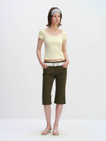 Retro Capri Cropped Pants