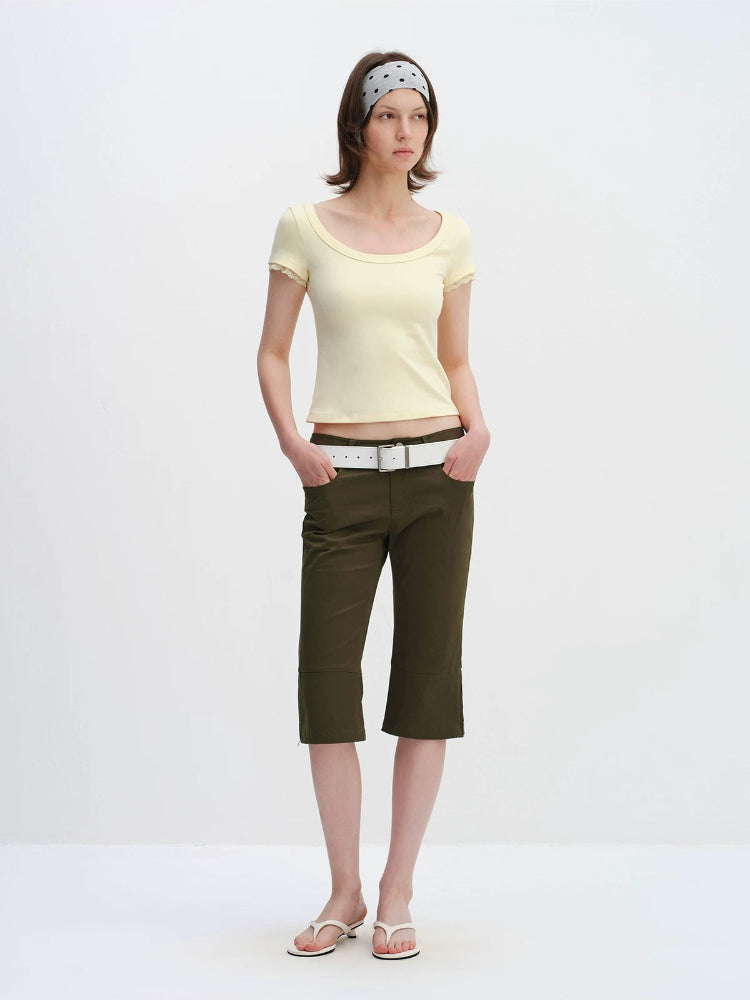 Retro Capri Cropped Pants