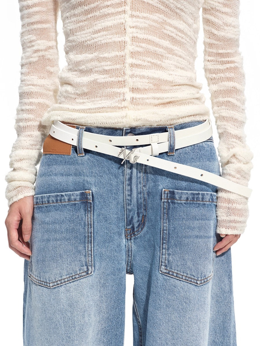 Polar Contour Leather Belt