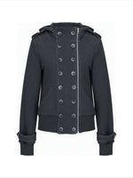 Double-Breasted Utility Cropped Jacket
