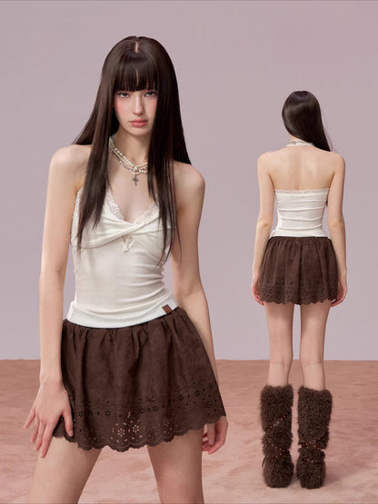 Lace Detail Layered Tank