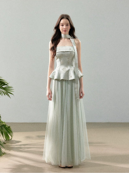 Jacquard Tulle Two Piece Set