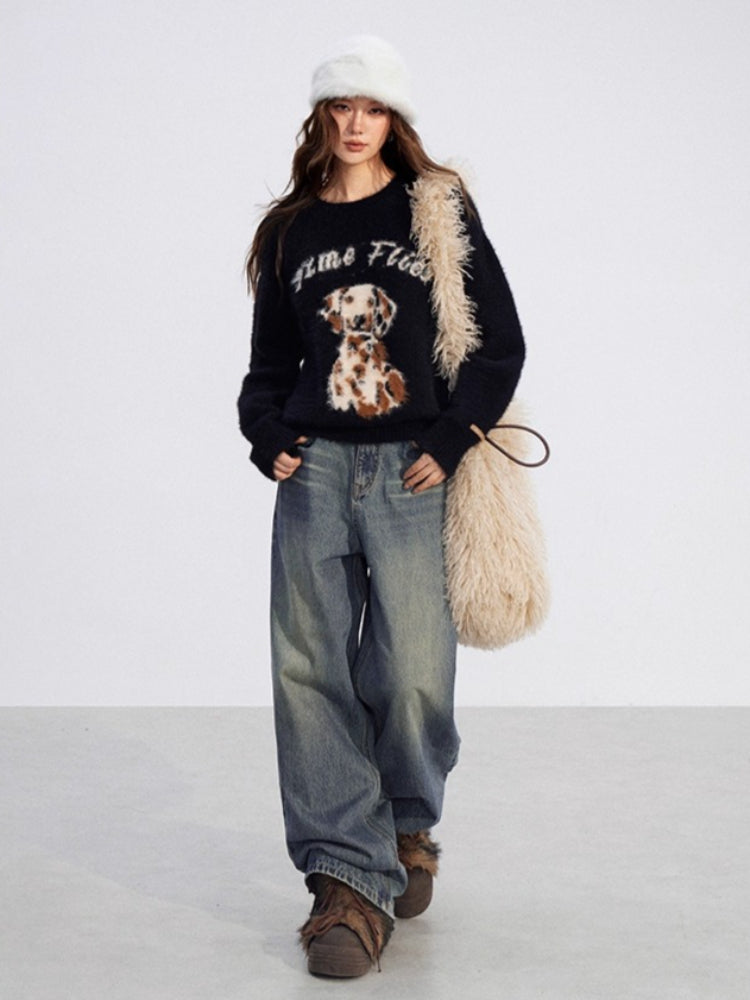 Cartoon Puppy Sweater