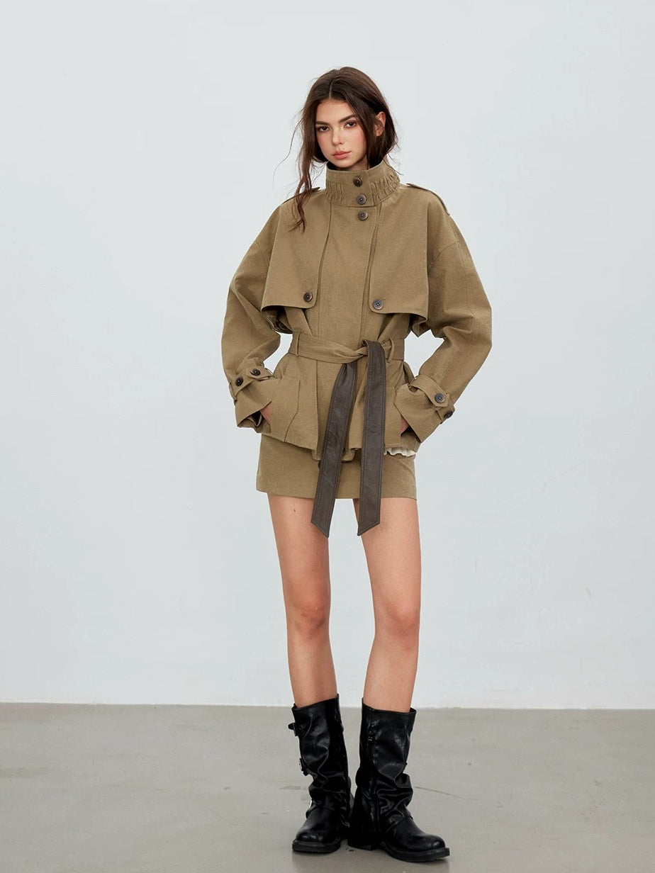 Contrast Panel Utility Jacket