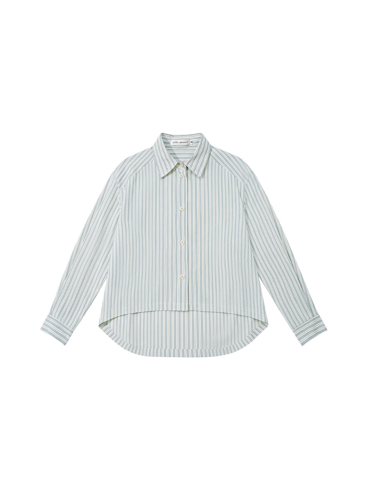 Striped Loose Shirt &amp; Skirt Set