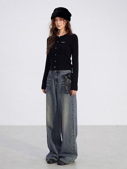 Cable Knit Layered Top