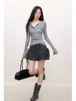 Lace Trim Layered Knit Top