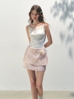 Lace 3D Flower A-line Skirt