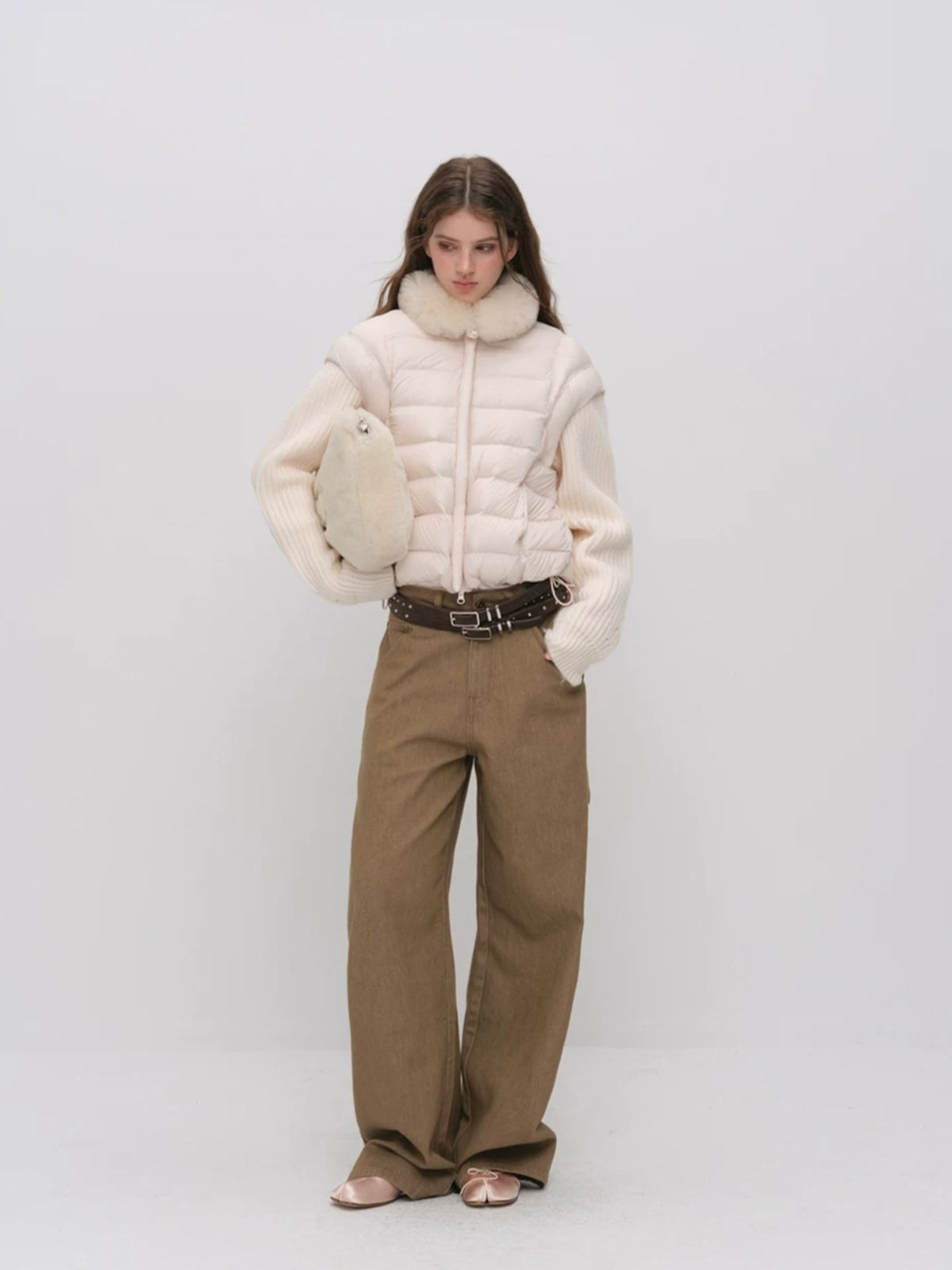 Detachable Sleeve Down Puffer Jacket