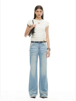 Heart Cutout Linen Tee