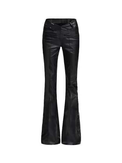Triumph Waxed Denim Flare Jeans