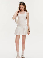 Lace Ribbed Knit Tank