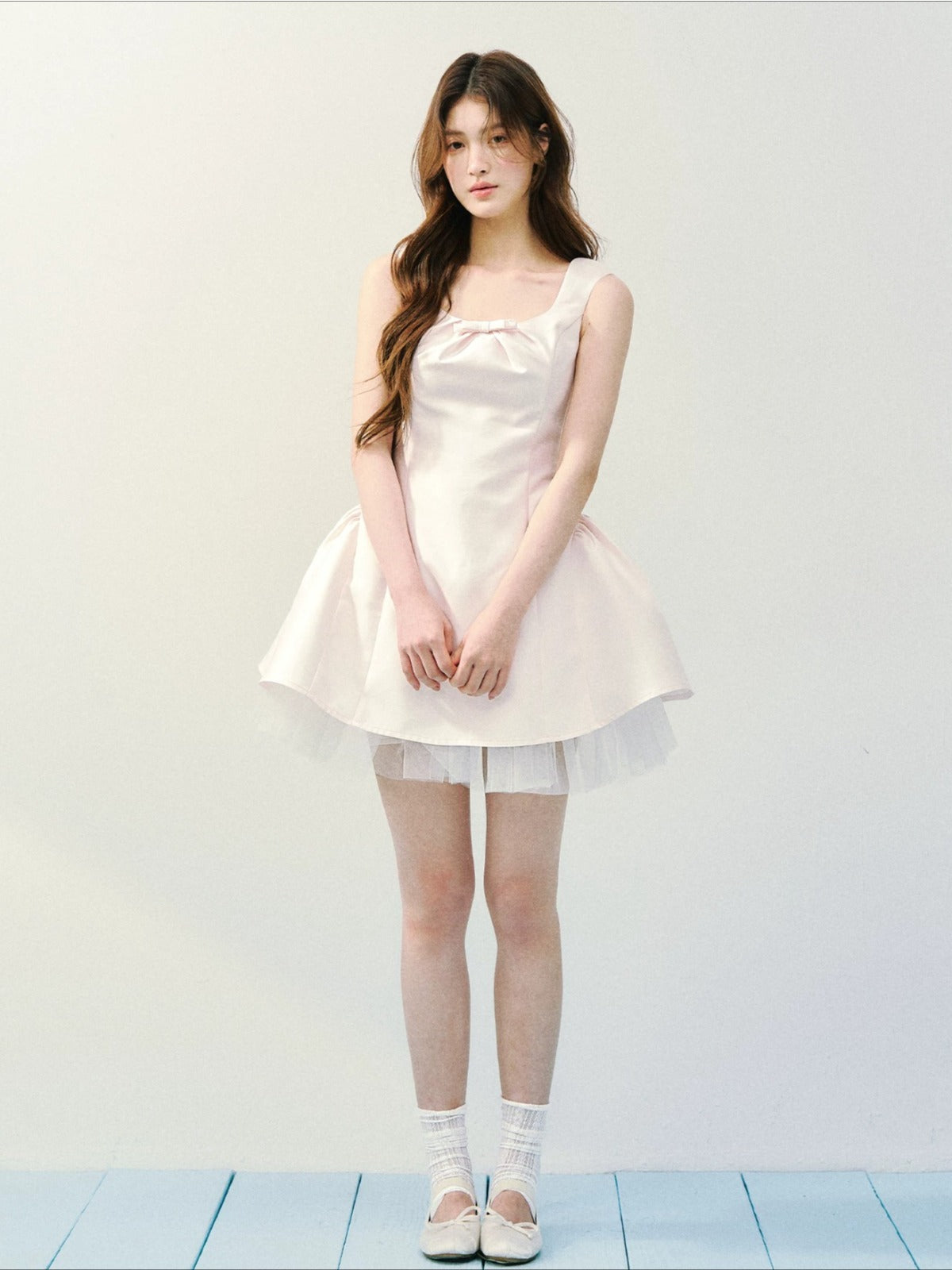 Satin Tulle Princess Dress