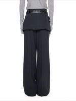 Layered Straight Pants