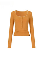 Button Lightweight Long Sleeve UV Protection T-shirt