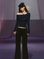 Asymmetrical Embroidered Top