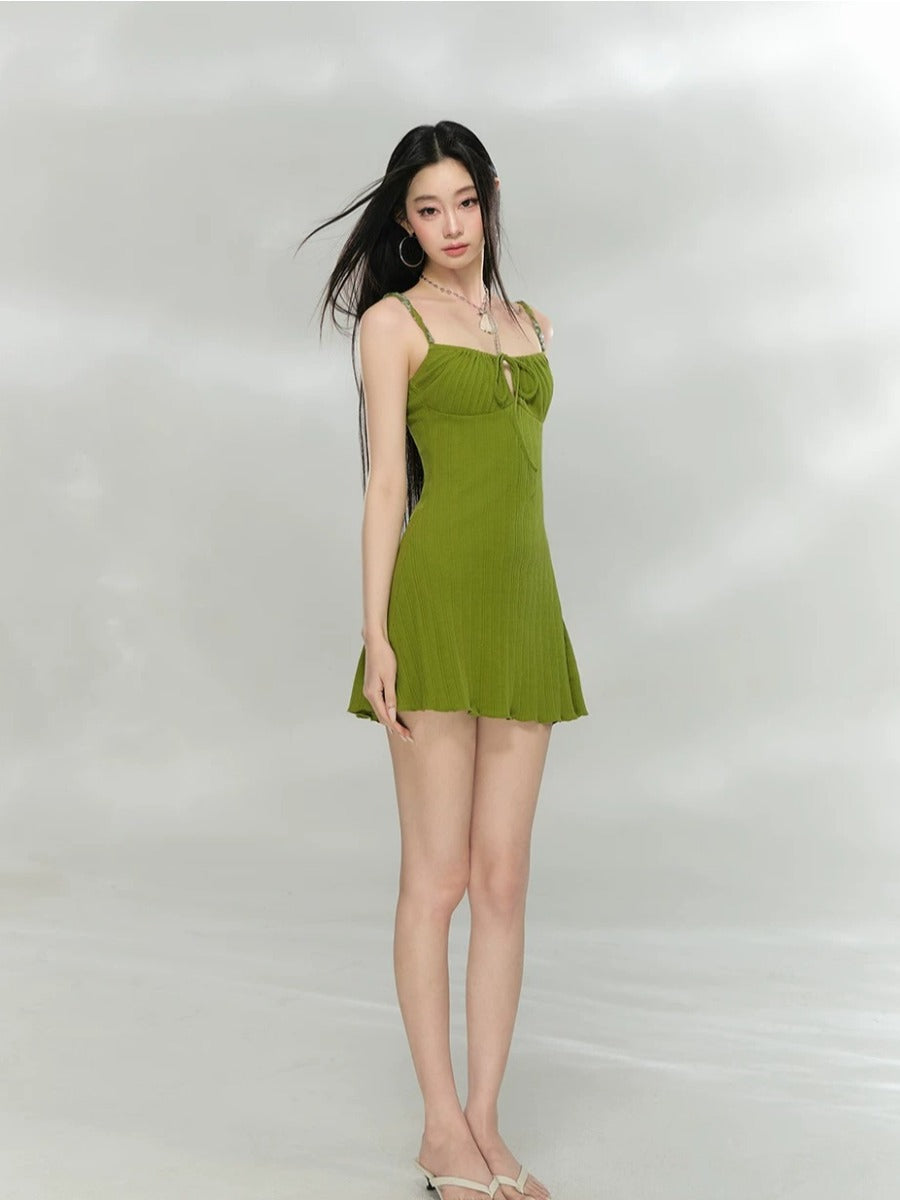 Ribbed Camisole Midi Dress
