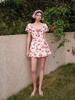 Florette Satin Chiffon Dress