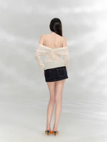 Reversible Wool Blend Cardigan