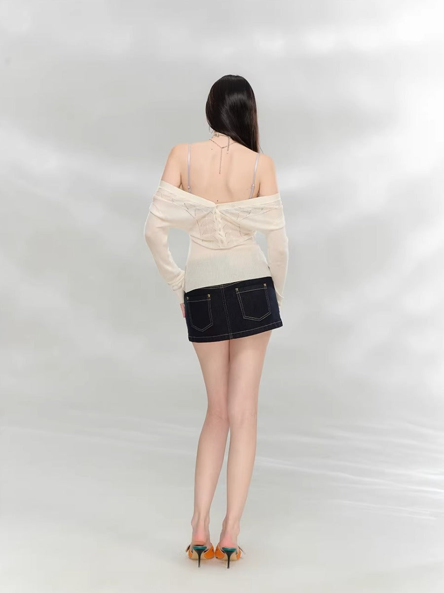 Reversible Wool Blend Cardigan