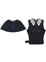 Lace Collar Cape Jacket