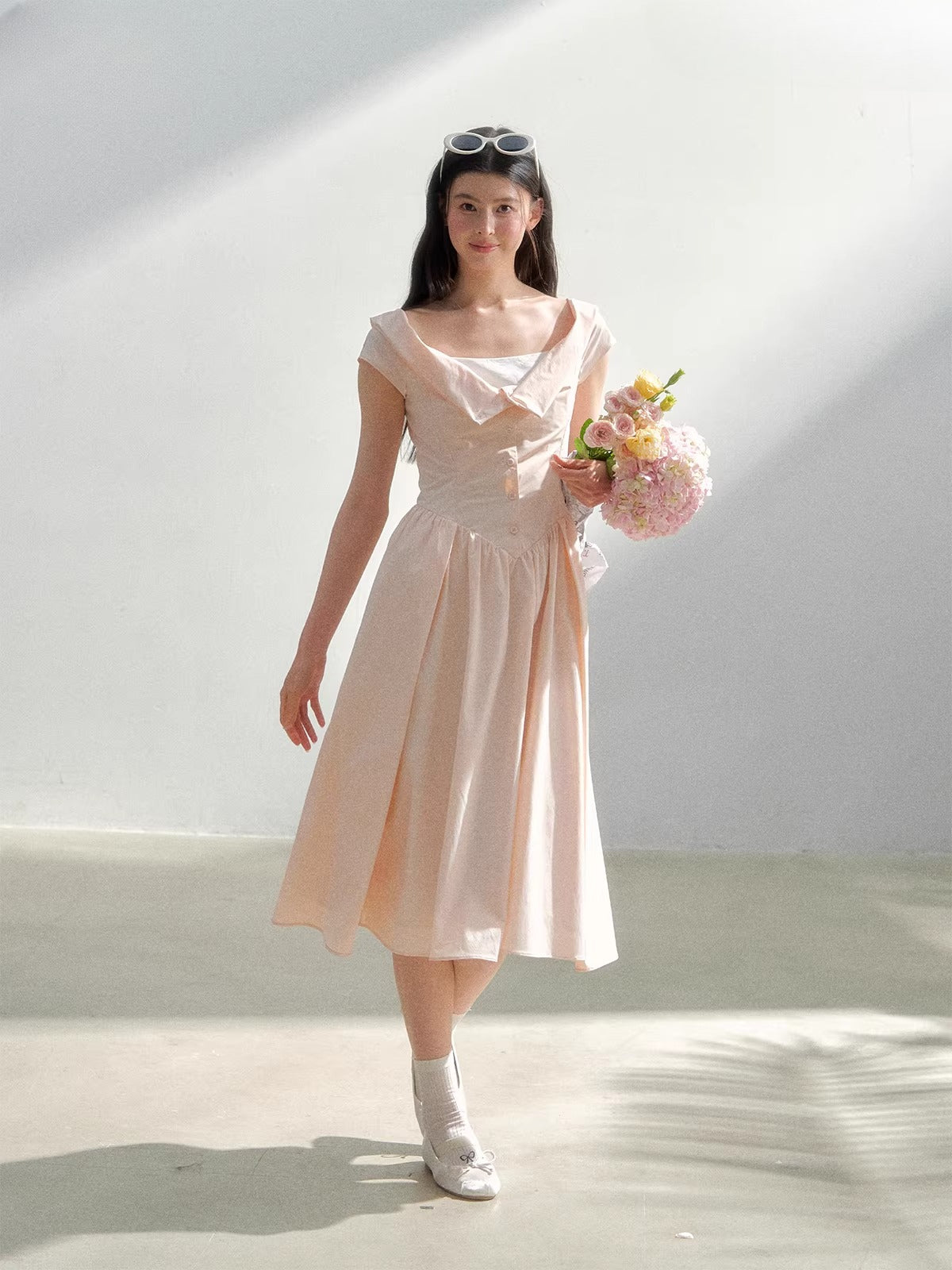 Pink Collared Dress