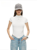 White & Black Arrow Slim Tee