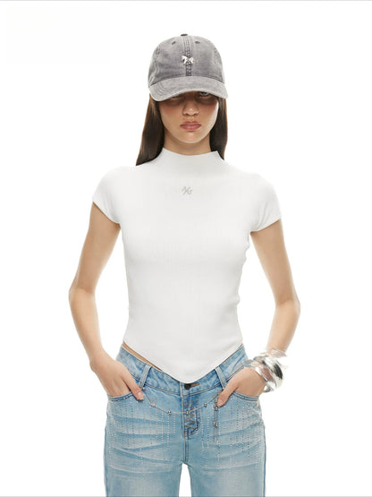 White &amp; Black Arrow Slim Tee