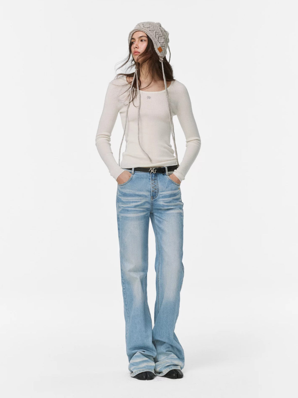 Cashmere U-Neck Sweater
