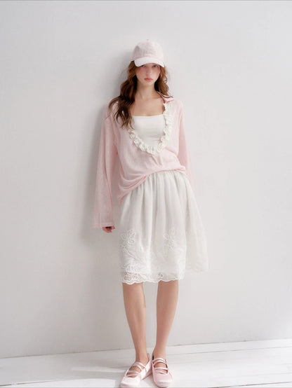 Ruffle Cloud Tee Set