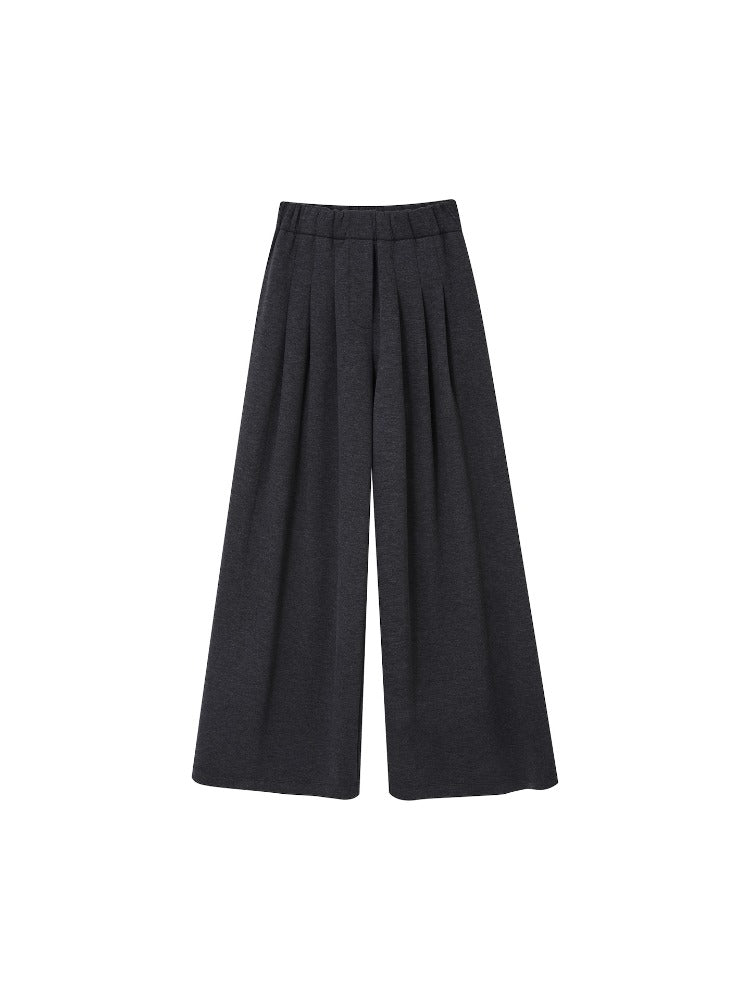 Off-Shoulder Irregular Blouse &amp; Pleated Pants Set