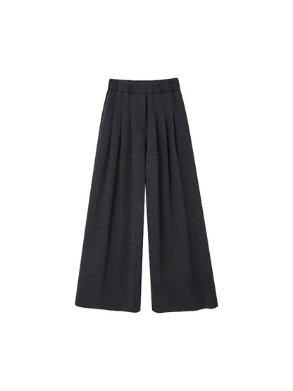 Off-Shoulder Irregular Blouse &amp; Pleated Pants Set