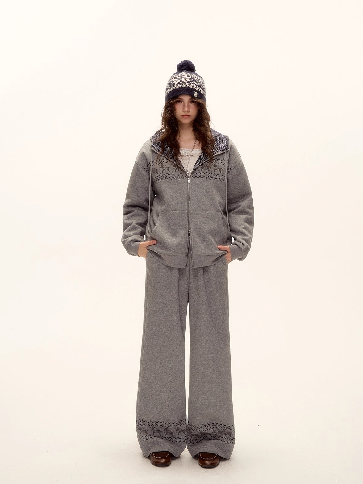 Fair Isle Hoodie Set