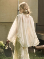 Lace Round Neck Trimmed Shirt