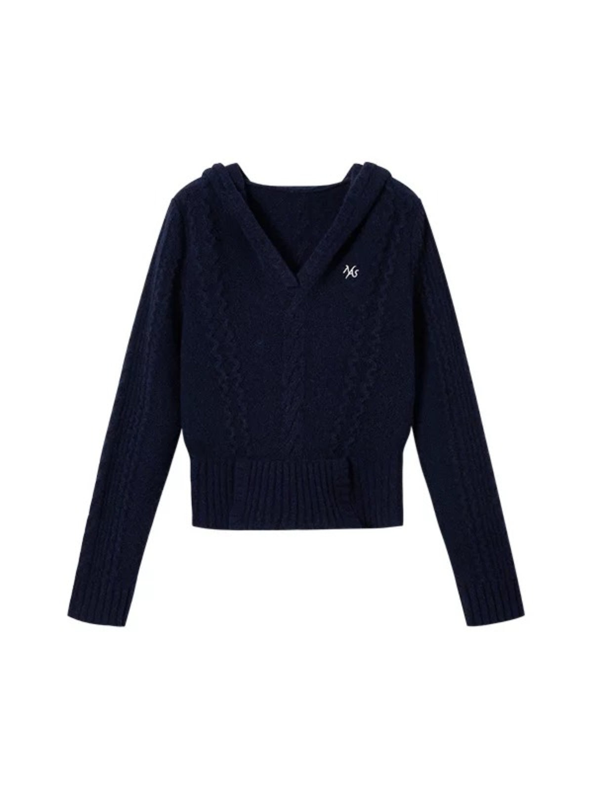 Alpaca Hooded Knit Sweater